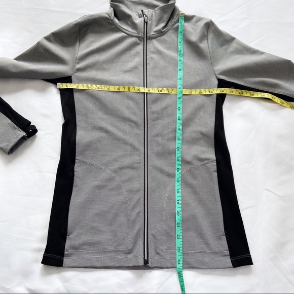 Splits59 Transitional Full Zip Thumbhole Long Sleeve Pocket Jacquard Jacket S - Picture 8 of 10